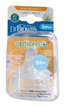 Tettarella Dr Brown's Livello 4 Per Bocca Stretta +9 Mesi - Flusso Rapido