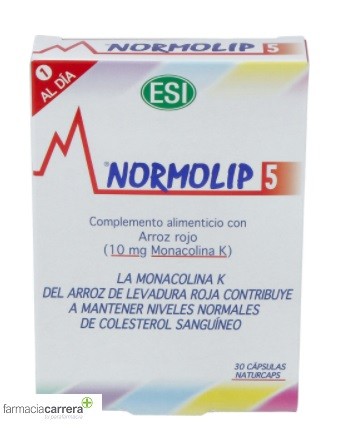 Esi Normolip 5 30 Capsulas - Comprar y Ofertas | Colesterol