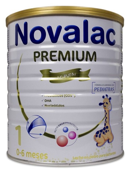 Novalac Premium Proactive 1 Leche de Iniciación para lactantes 0-6 Meses.  Contribuye a Desarrollo del sistema inmunitario de Bebé. Fórmula Elaborada  con Pediatras rica en DHA - 800 g : : Alimentación y bebidas