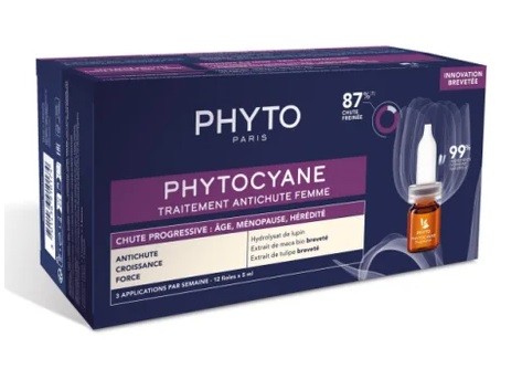 Línea de metal diferente Tesauro Phyto Phytocyane Tratamiento Anticaida Mujer 12 ampollas - Caida cabello |  Fortalecer cabello