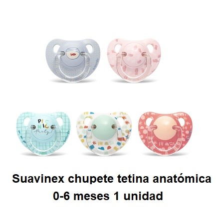 Suavinex Chupete Tetina Látex Anatómica 0-6 Meses