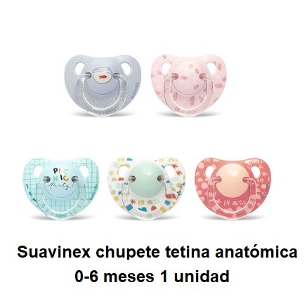 CHUPETE SILICONA ANATOMICO SUAVINEX 0 - 6 MESES 1 UNIDAD