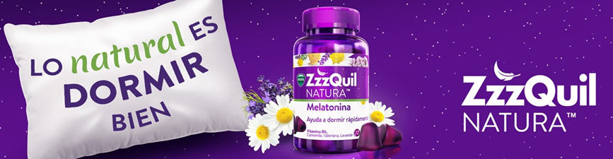 DORMIR BIEN CON MELATONINA ZZZQUIL NATURAL